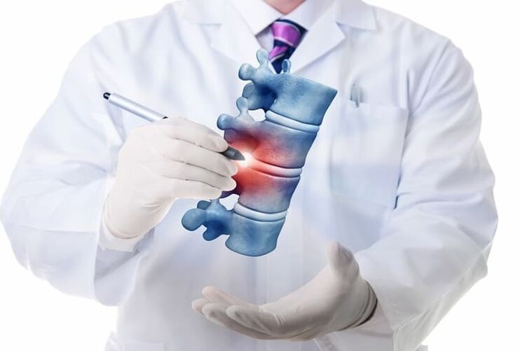 spinal injury in thoracic osteochondrosis