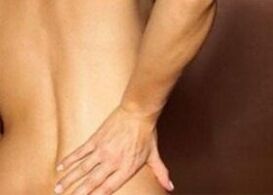 Signs and symptoms of column osteochondrosis